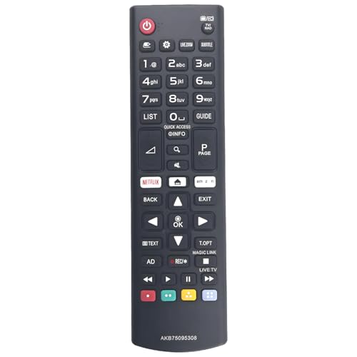 AKB75095308 Ersatz-Fernbedienung für LG Smart TV 49UJ670 49UJ670V 55LJ615V 55LJ625V 55UJ630 55UJ630V 55UJ634V 55UJ651V 55UJ670 55UJ6666 70 V, 60 V. UJ630V 60UJ634V 60UJ651V 65UJ630V 65UJ651V 65UJ670V AKB75095308 Ersatz-Fernbedienung für LG Smart TV 49UJ670 49UJ670V 55LJ615V 55LJ625V 55UJ630 55UJ630V 55UJ634V 55UJ651V 55UJ670 55UJ6666 70 V, 60 V. UJ630V 60UJ634V 60UJ651V 65UJ630V 65UJ651V 65UJ670V von Effireli