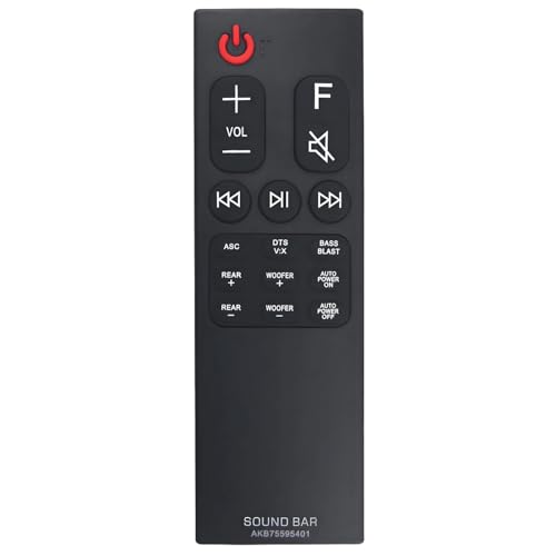 AKB75595401 Ersatz-Fernbedienung für LG Sound Bar S65S3-S SJ4R SPJ4B-W SPK8-S S78S1-S SKM5Y SPK5B-W SK5R SK5Y SPK5B-W SPK5BW SPJ4-S AKB75595401 Ersatz-Fernbedienung für LG Sound Bar S65S3-S SJ4R SPJ4B-W SPK8-S S78S1-S SKM5Y SPK5B-W SK5R SK5Y SPK5B-W SPK5BW SPJ4-S von Effireli