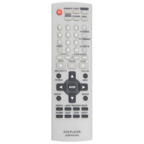 EUR7631020 Ersatz Fernbedienung für Panasonic DVD CD Player DVD-S27S DVD-S27U DVD-S27UP-S DVD-S24 DVD-S27 DVD-S27K DVD-S27P EUR7631020 Ersatz Fernbedienung für Panasonic DVD CD Player DVD-S27S DVD-S27U DVD-S27UP-S DVD-S24 DVD-S27 DVD-S27K DVD-S27P von Effireli