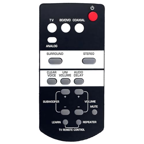 FSR68 ZJ78800 Ersatz-Fernbedienung für Yamaha Soundbar YAS-93 ATS930 YAS93 ATS-930 FSR68 ZJ78800 Ersatz-Fernbedienung für Yamaha Soundbar YAS-93 ATS930 YAS93 ATS-930 von Effireli