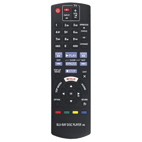 N2QAYB001030 Ersatz-Fernbedienung für Panasonic Blu-Ray-Player DMP-BDT180 DMP-BDT184 DMP-BDT185 DMP-BDT175 DMP-BDT174 DMP-BDT171 DMP-BDT170 DMP-BDT181 von Effireli