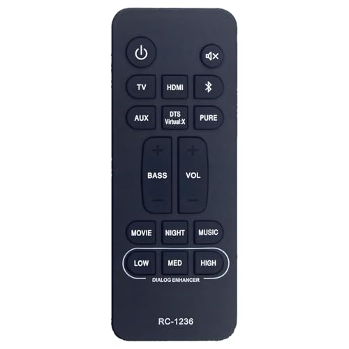 RC-1236 Ersatzfernbedienung für Denon Soundbar DHT-S216H DHTS216H DHT-S216 DHTS216 DHT-S517 RC-1236 Ersatzfernbedienung für Denon Soundbar DHT-S216H DHTS216H DHT-S216 DHTS216 DHT-S517 von Effireli