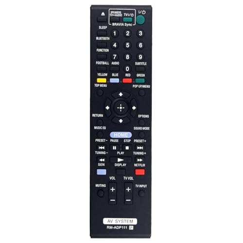 RM-ADP111 Ersatz-Fernbedienung für Sony Blu-ray DVD BDV-E6100 BDV-E3100 BDV-E2100 BDV-E4100 RM-ADP111 Ersatz-Fernbedienung für Sony Blu-ray DVD BDV-E6100 BDV-E3100 BDV-E2100 BDV-E4100 von Effireli
