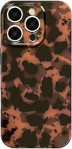 Efitoo Schutzhülle für iPhone 13 Pro, Schildpatt-Design, Gepard, Leopardenmuster, niedlich, flexibel, weiches TPU-Silikon, stoßfest, Braun und Schwarz Efitoo Schutzhülle für iPhone 13 Pro, Schildpatt-Design, Gepard, Leopardenmuster, niedlich, flexibel, weiches TPU-Silikon, stoßfest, Braun und Schwarz von Efitoo