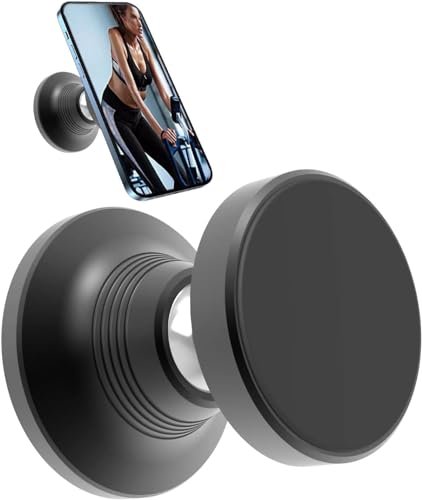 Efocakiox Doppelter magnetischer Handyhalterung, passend für 8.9,19.1 cm (8.9,19.1 cm) iPhone/Samsung/Nexus/LG, lässt sich an Metalloberflächen befestigen, Küche, Auto von Efocakiox