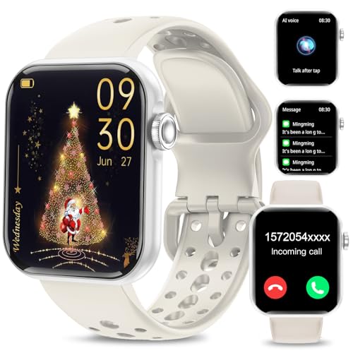Efolen Smartwatch Damen Herren mit Telefonfunktion, 1.83'' Touchscreen Smart Watch Damen mit SpO2, Herzfrequenz, Schlafmonitor, Schrittzähler, IP67 wasserdichte Fitnessuhr für iOS Android, Grau von Efolen