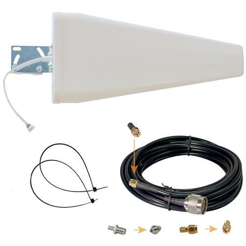 12dBi Außenantenne Vodafone 5G 698-3700Mhz Antenne Enthalten LTE WiFi RFID Elio Lora 5M Cable TS9 SMA RP-SMA von Egasky