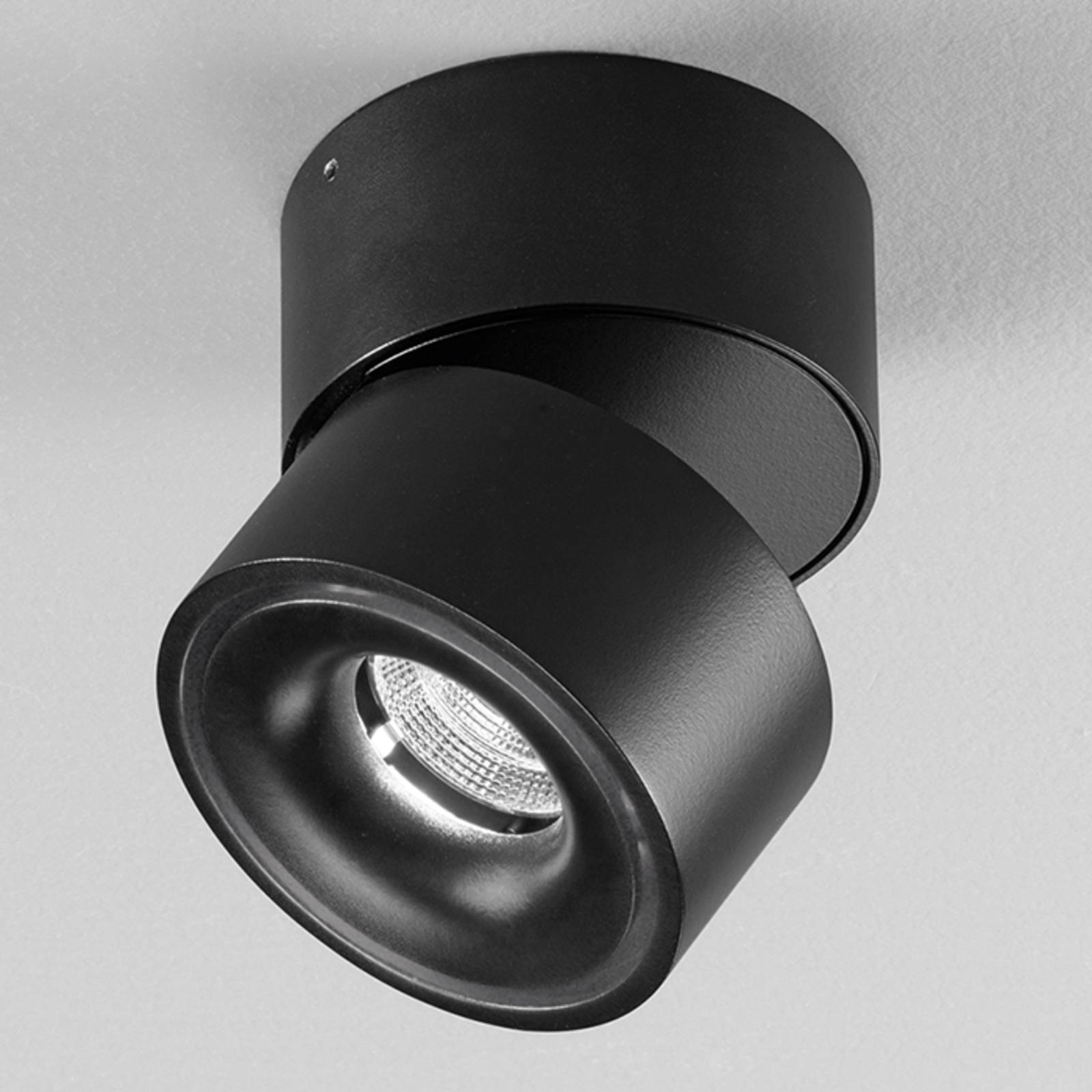 Clippo - schwarzer LED-Spot aus Aluminium, dimmbar von Egger Licht