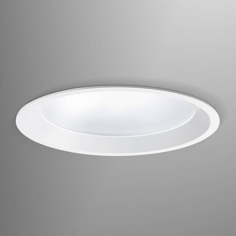 Egger DLS LED-Einbauleuchte Strato 190, Ø 19 cm, weiß von Egger Licht