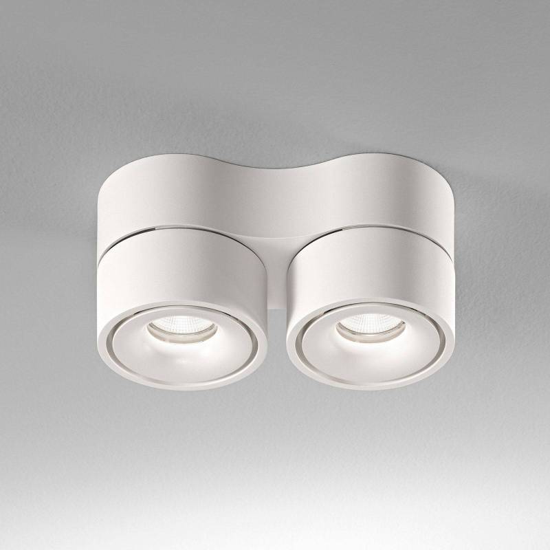 Egger DLS LED-Deckenspot Clippo Duo, 2-flammig, weiß, 2.700K von Egger Licht