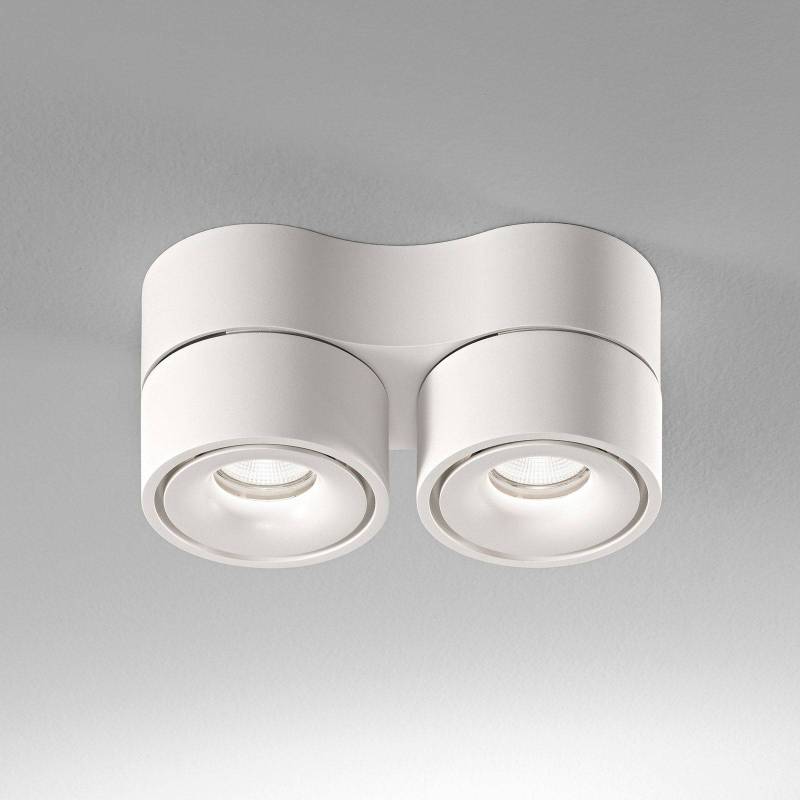 Egger Clippo Duo LED-Deckenspot, weiß, 2.700K von Egger Licht