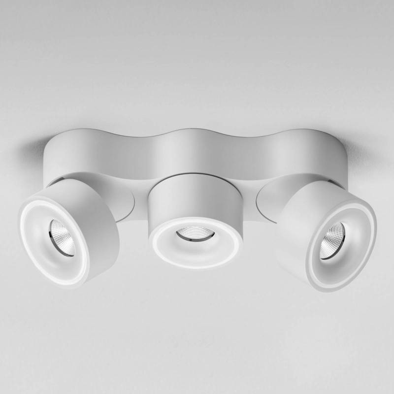Egger DLS LED-Strahler Clippo Trio, 3-flammig, weiß, dimmbar von Egger Licht