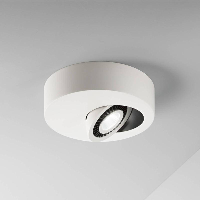 Egger Geo LED-Deckenleuchte mit LED-Spot, weiß von Egger Licht