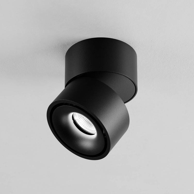 Egger DLS LED-Spot Clippo schwarz/schwarz Ø 10 cm DALI DTW von Egger Licht
