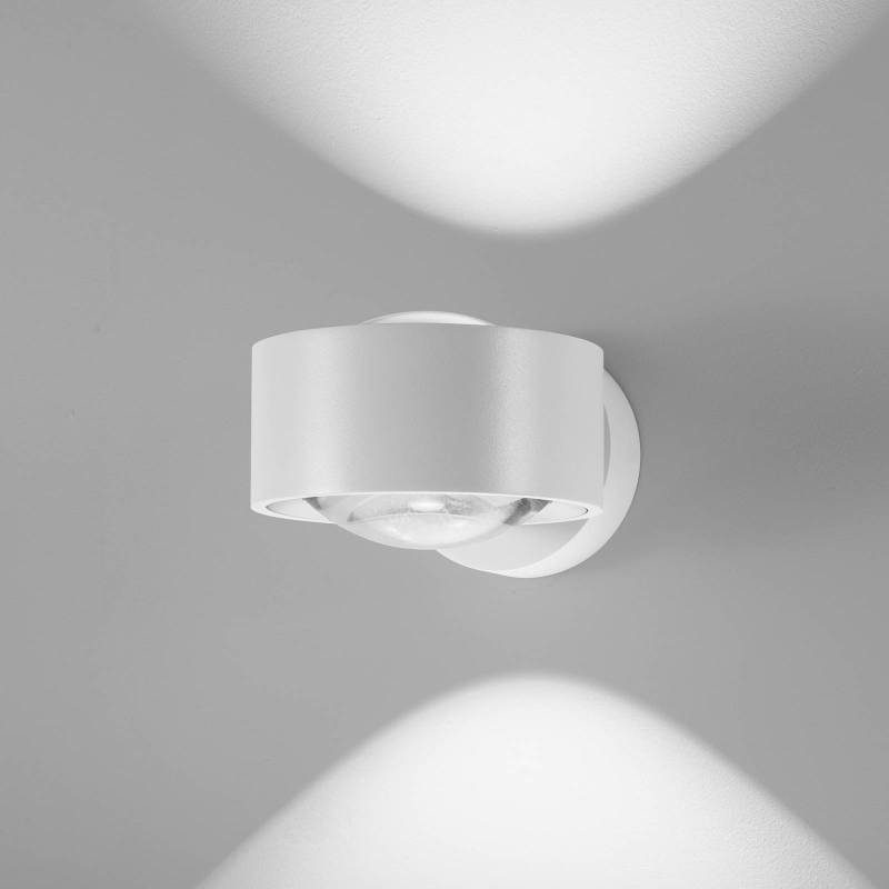 Egger DLS LED-Wandlampe Clippo Optic, weiß/weiß, DTW up/down von Egger Licht
