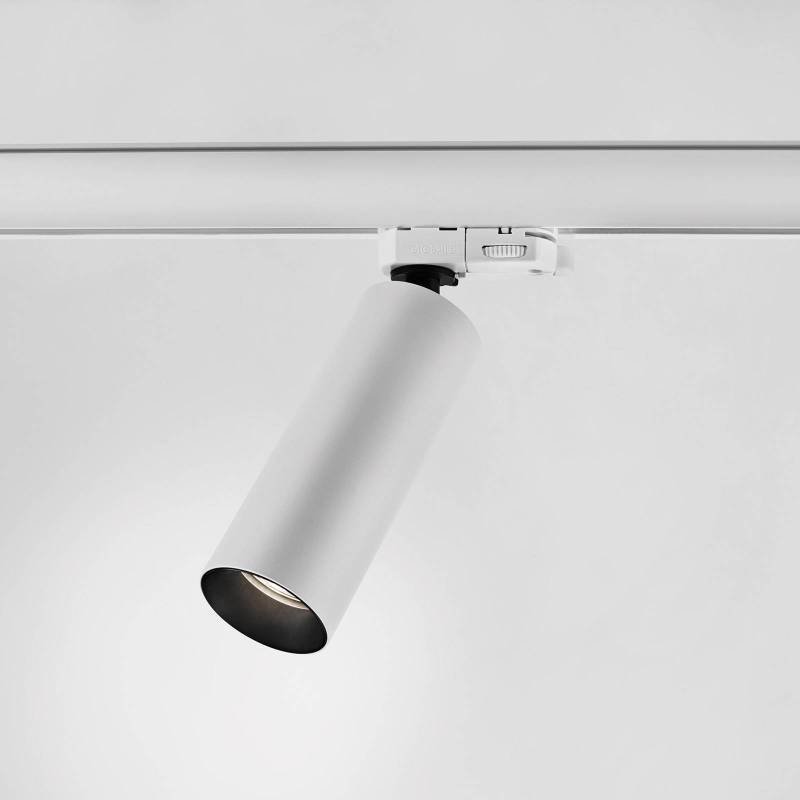 Egger DLS Schienenspot Reed S, dim-to-warm, weiß, 50° von Egger Licht