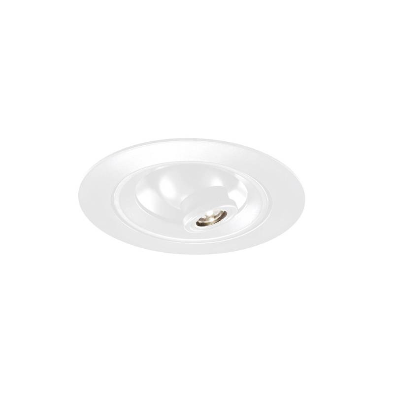Egger DLS LED-Einbauspot Riga Zooom, rund, weiß, 3.000K von Egger Licht
