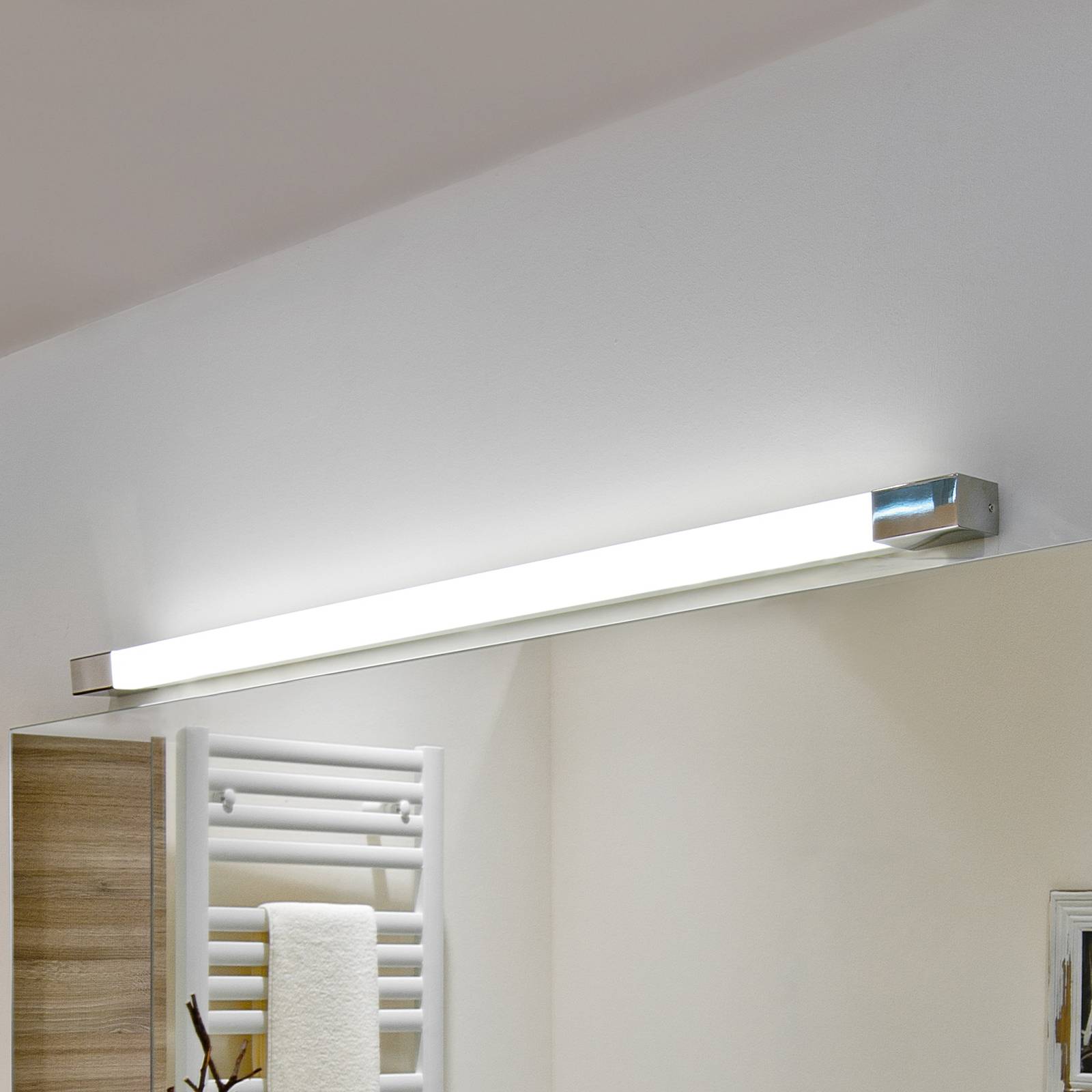 Egger Supreme LED-Wandleuchte, edelstahl, 130 cm Egger Supreme LED-Wandleuchte, edelstahl, 130 cm von Egger Licht