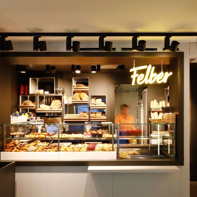 Egger DLS LED-Schienenstrahler Kent Bakery, schwarz, 38° von Egger Licht