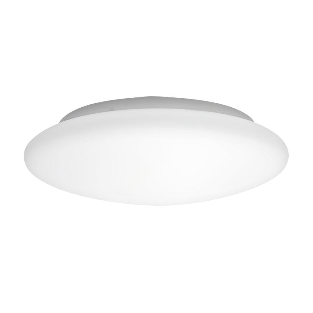 LED Deckenleuchte, Metall, Glas weiß, 3000K, D 35 cm von Eglo