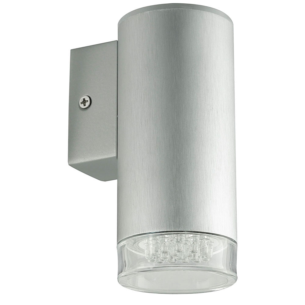 LED Wandleuchte, Aluminium silber, Kunststoff, H 15 cm von Eglo
