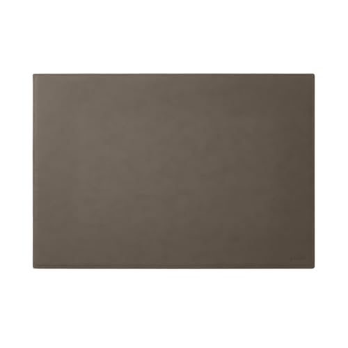 Eglooh - Mercurio - Schreibtischunterlage aus Leder Taupe Grau cm 50x35 - Handwerkliche Nähte und rutschfester Boden - Made in Italy von Eglooh