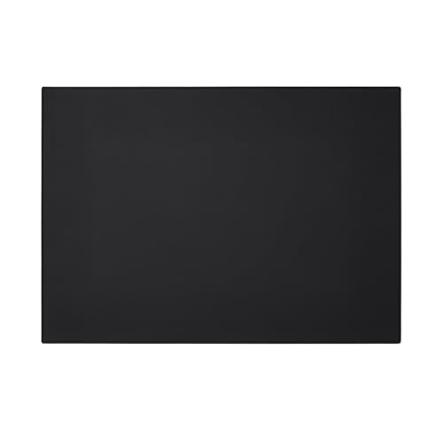 Eglooh - Palladio - Schreibtischunterlage echtem Leder Schwarz cm 50x35 - Handwerkliche Nähte und rutschfester Boden - Made in Italy von Eglooh