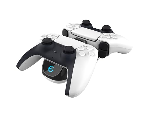 EgoGear - SCH25 Dual-Ladestation für PlayStation 5 DualSense mit LED-Ladeanzeige + 1m geflochtenes Kabel EgoGear - SCH25 Dual-Ladestation für PlayStation 5 DualSense mit LED-Ladeanzeige + 1m geflochtenes Kabel von EgoGear