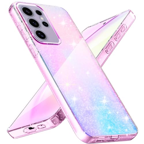 Eherui Glitzer Hülle für Samsung Galaxy S23 Ultra, Transparent Handyhülle Bling Weiche TPU Silikon Stoßfest Kratzfest Schutzhülle für Frauen und Mädchen für Samsung S23 Ultra, Durchsichtig Eherui Glitzer Hülle für Samsung Galaxy S23 Ultra, Transparent Handyhülle Bling Weiche TPU Silikon Stoßfest Kratzfest Schutzhülle für Frauen und Mädchen für Samsung S23 Ultra, Durchsichtig von Eherui