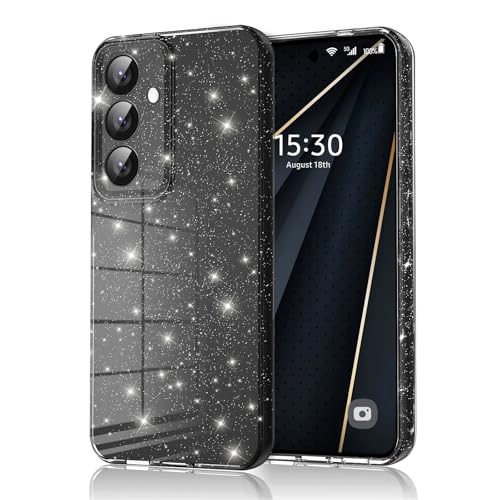 Eherui Handyhülle für Samsung Galaxy S24 FE 5G Glitzer, Silikon TPU Anti-Fingerabdruck Hülle,Stoßfeste Schutz Case Dünn Kratzfest und Schutzhülle für Samsung S24 FE,Schwarz Eherui Handyhülle für Samsung Galaxy S24 FE 5G Glitzer, Silikon TPU Anti-Fingerabdruck Hülle,Stoßfeste Schutz Case Dünn Kratzfest und Schutzhülle für Samsung S24 FE,Schwarz von Eherui