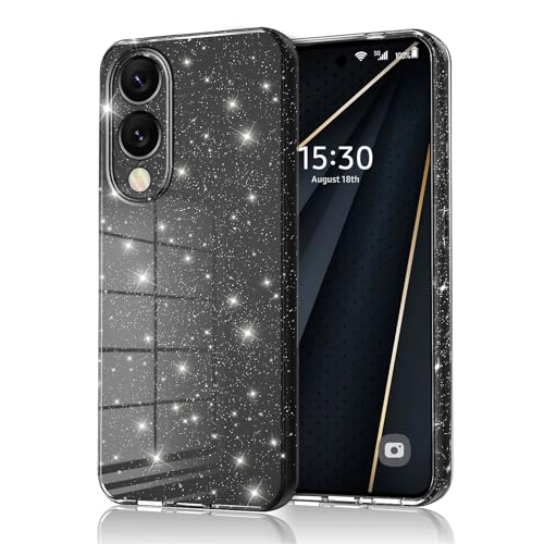 Eherui Handyhülle für Samsung Galaxy S25 Edge Glitzer, Silikon TPU Anti-Fingerabdruck Hülle,Stoßfeste Schutz Case Dünn Weiche Schutzhülle für Samsung S25 Edge,Schwarz Eherui Handyhülle für Samsung Galaxy S25 Edge Glitzer, Silikon TPU Anti-Fingerabdruck Hülle,Stoßfeste Schutz Case Dünn Weiche Schutzhülle für Samsung S25 Edge,Schwarz von Eherui