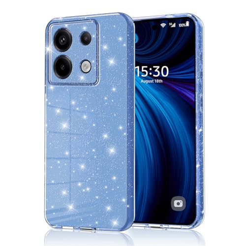 Eherui Handyhülle für Xiaomi Redmi Note 13 5G Glitzer, Silikon TPU Anti-Fingerabdruck Hülle,Stoßfeste Schutz Case Dünn und Kratzfest Schutzhülle für Redmi Note 13 5G,Blau Eherui Handyhülle für Xiaomi Redmi Note 13 5G Glitzer, Silikon TPU Anti-Fingerabdruck Hülle,Stoßfeste Schutz Case Dünn und Kratzfest Schutzhülle für Redmi Note 13 5G,Blau von Eherui