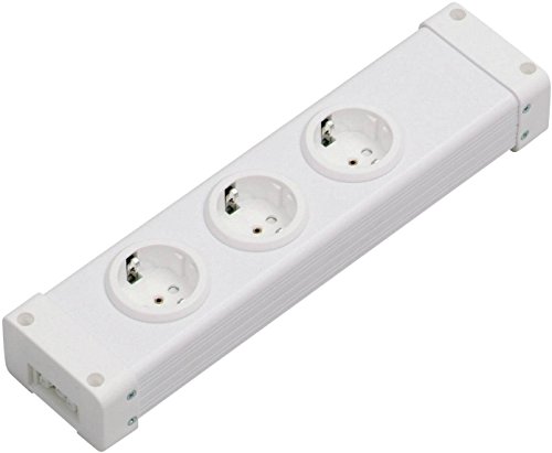 EHMANN 0107x0031 Modulsteckdosenleiste, 3fach Steckdosen-Modul ohne Schalter, mit Wieland Stecksystem GST18i3 von Ehmann