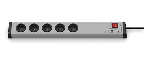 EHMANN 0207x00052301 Überspannung & Netzfilter Steckdosenleiste Überspannungsschutz und Netzfilter, 5-Fach, Grau, schwarz EHMANN 0207x00052301 Überspannung & Netzfilter Steckdosenleiste Überspannungsschutz und Netzfilter, 5-Fach, Grau, schwarz von Ehmann