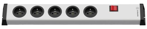 Ehmann Universal-Steckdosenleiste 0201x02052300 mit Schalter, 5 Wege, ohne Kabel, kann mit dem eigenen Kabel verbunden Werden von Ehmann