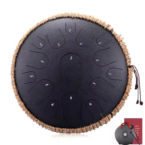 13 Zoll 15 Tone Drum Stahl Zungentrommel mit Handtaschen -Trommelstämen Percussion Psychotherapie Meditationsinstrument Geschenk für Anfänger 13 Zoll 15 Tone Drum Stahl Zungentrommel mit Handtaschen -Trommelstämen Percussion Psychotherapie Meditationsinstrument Geschenk für Anfänger von EiDevo