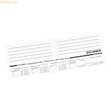 Eichner Einsteckkarten 9039-10090 50 Stück von Eichner