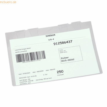 Eichner Hängetasche 9219-10015 A4 quer 10 Stück von Eichner