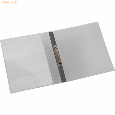 Eichner Ringbuch 9330-00780 A4 2 Ringe 25mm transparent grau von Eichner