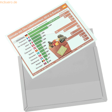 Eichner Sichttasche Magnet 9218-01820-00 A4 quer transparent 10 Stück von Eichner