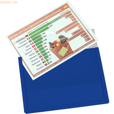 Eichner Sichttasche Magnet 9218-01820-08 A4 quer blau 10 Stück Eichner Sichttasche Magnet 9218-01820-08 A4 quer blau 10 Stück von Eichner