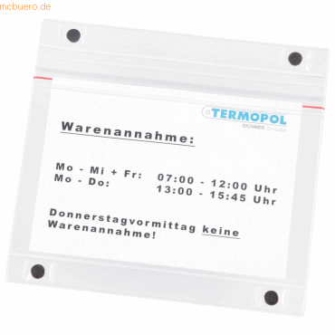 Eichner Sichttasche Magnet 9218-03700 A5 quer 5 Stück Eichner Sichttasche Magnet 9218-03700 A5 quer 5 Stück von Eichner