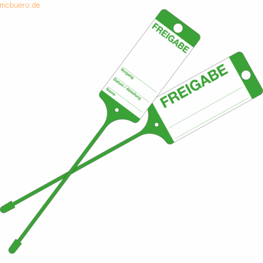 Eichner Warenanhänger 9219-00772 Freigabe grün 100 Stück Eichner Warenanhänger 9219-00772 Freigabe grün 100 Stück von Eichner