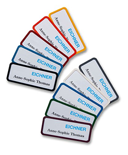 Namensschild magnetisch, in 10 Farben verfügbar (blau) von Eichner