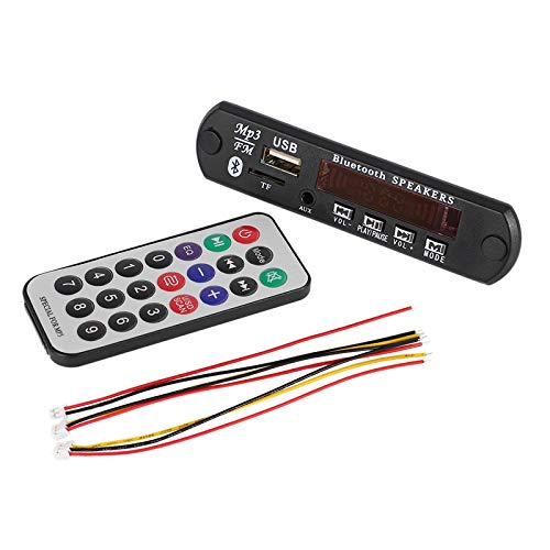 Eighosee Kabelloses Bluetooth 5 V MP3 WMA Decoder Board Audio Modul TF Farbbildschirm für Auto Digital LED MP3 Player AUX Remote Display von Eighosee