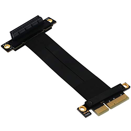 Eighosee PCI-E 4X Verlängerungskabel PCI Riser Kabel 270 Grad Reverse PCI-E unterstützt 1X/4X/8X/16X Karte für Desktop PC von Eighosee