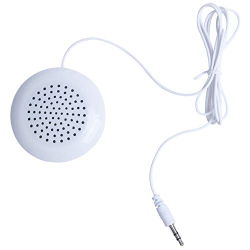 Eighosee Tragbares Mini-Lautsprecher-Pad für MP3, MP4, CDs, Handy, 3,5 mm, Weiß von Eighosee