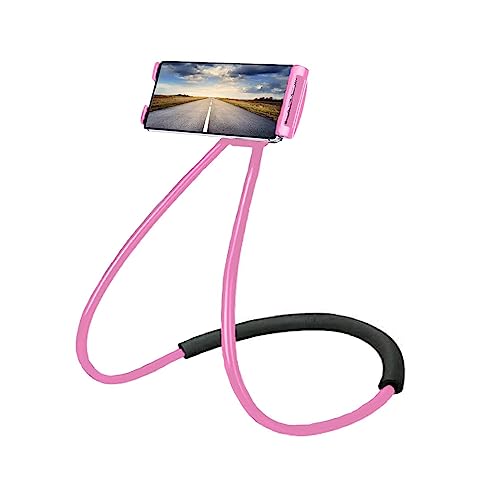 Eight Space Schwanenhals Handyhalterung, Universal hängen auf Hals Lazy Handy, Nacken Handyhalter, 360 Drehbarem Flexiblem Mehrere Funktionen Handy-Halterung für Smartphone 4.6-6.5 inch (Rosa) von Eight Space