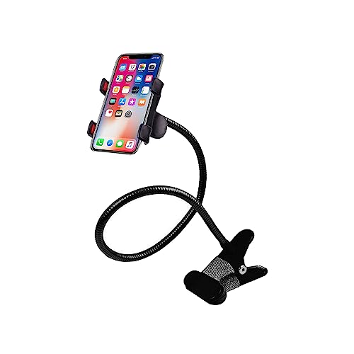 Handy-Halterung, Schwanenhals, Universal-Handyhalterung aus Eisen, 360 Grad drehbar, mit Clip, flexibler langer Arm, verstellbar, für Smartphone, Bett, Schreibtisch, Auto Handy-Halterung, Schwanenhals, Universal-Handyhalterung aus Eisen, 360 Grad drehbar, mit Clip, flexibler langer Arm, verstellbar, für Smartphone, Bett, Schreibtisch, Auto von Eight Space