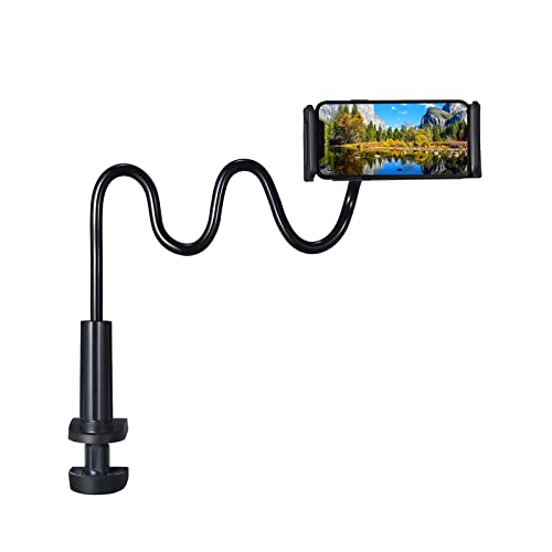 EightSpace Halter für Bett Schwanenhals Handy Halterung 360° Drehen,Flexible Arm verstellbare Handyhalterung Bett für iPhone 13 Pro, 12 11 Pro XS Max Samsung S10 S9 S8, 4-6,5 Zoll Smartphone (schwarz) EightSpace Halter für Bett Schwanenhals Handy Halterung 360° Drehen,Flexible Arm verstellbare Handyhalterung Bett für iPhone 13 Pro, 12 11 Pro XS Max Samsung S10 S9 S8, 4-6,5 Zoll Smartphone (schwarz) von EightSpace